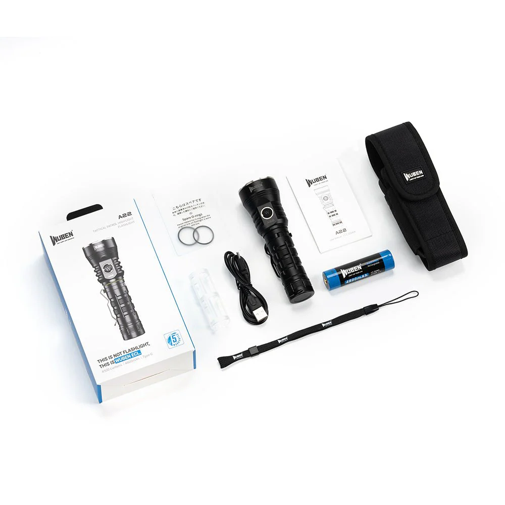 A22 4500 Lumens High Power Rechargeable Flashlight - Image 13