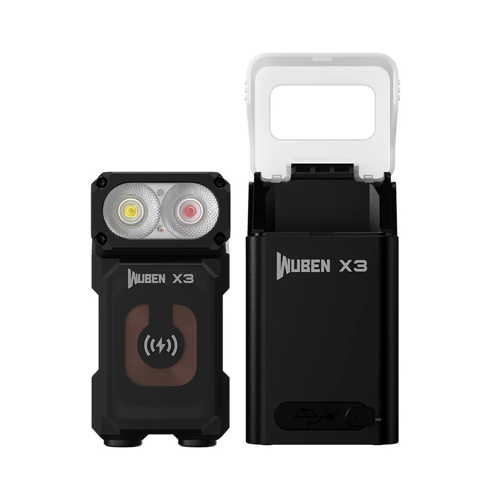 WUBEN Lightok X3 Owl Compact Rechargeable EDC Flashlight(Red and white light) - Image 38