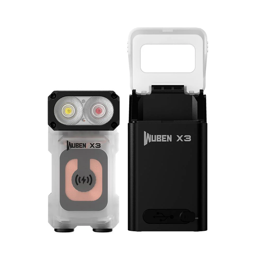 WUBEN Lightok X3 Owl Compact Rechargeable EDC Flashlight(Red and white light) - Image 41