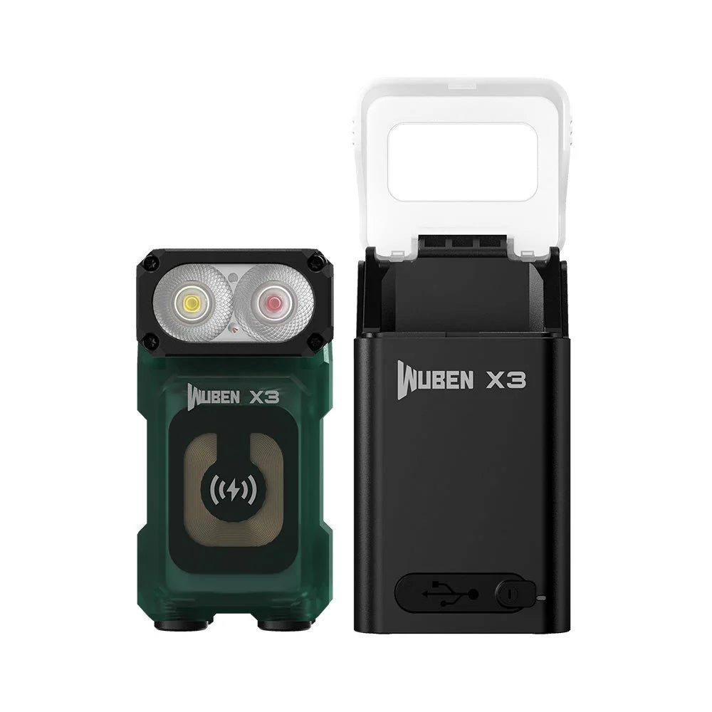 WUBEN Lightok X3 Owl Compact Rechargeable EDC Flashlight(Red and white light) - Image 19