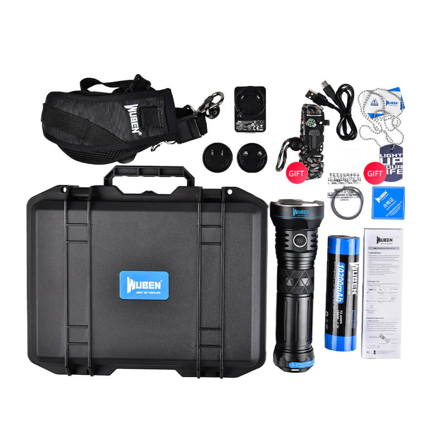 WUBEN A9 12000 Lumen High Power Long Distance Brightest Flashlight - Image 8