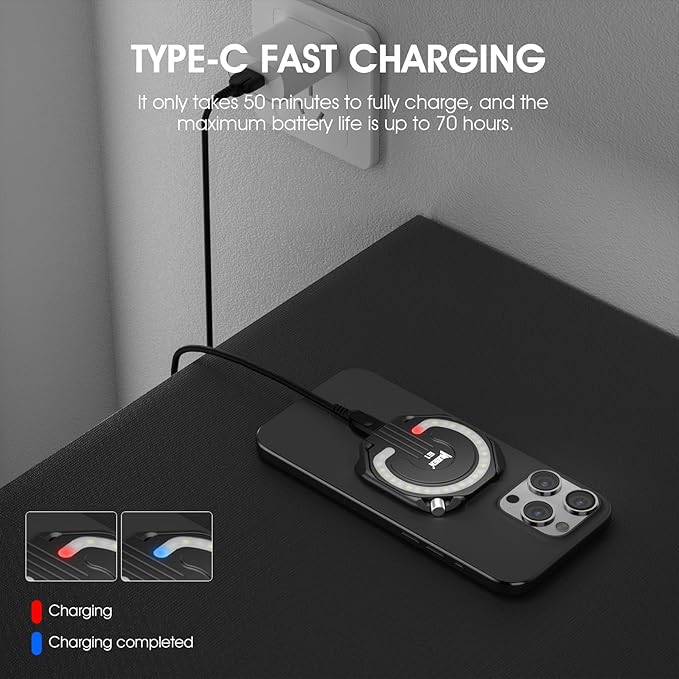 WUBEN E1 EDC Rechargeable Selfie Light Portable Ring Light - Image 19