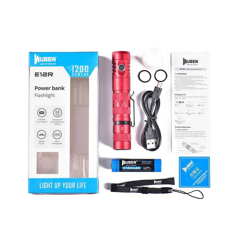 E12R 1200 Lumens Power Bank Flashlight - Image 18