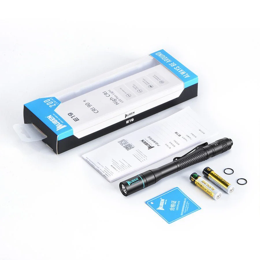 Wuben E19 High CRI Portable EDC Pen LED Flashlight - 200 Lumens - Image 4
