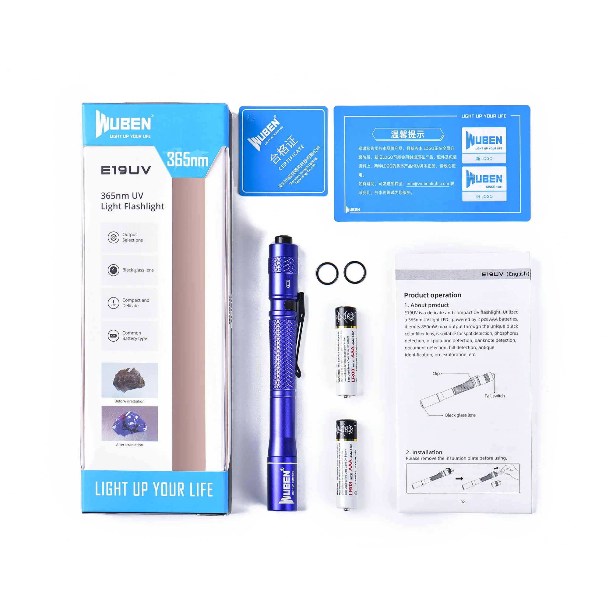 E19 365nm UV LED Pen Light - Image 10