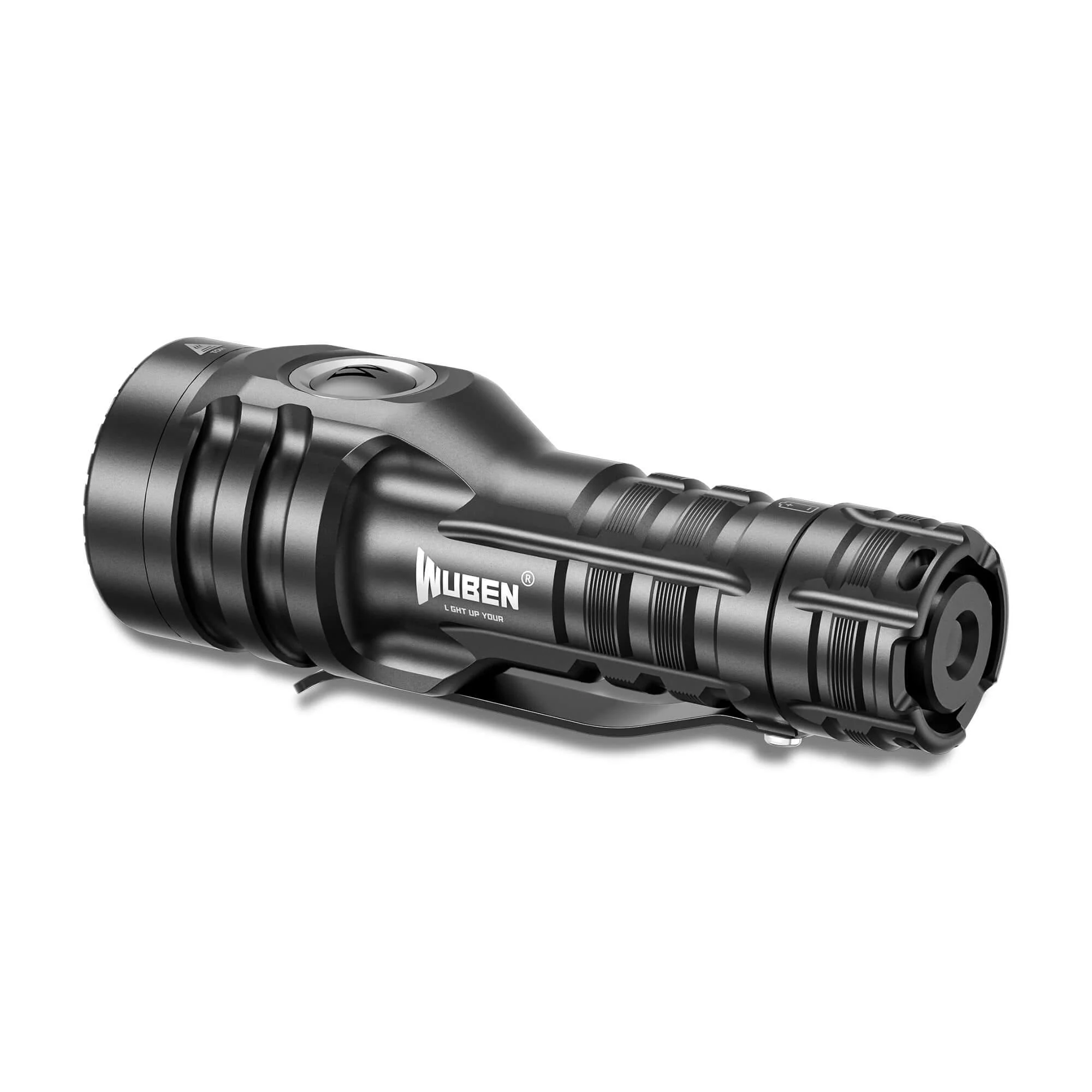 E6 Small Steel Cannon Strong Flashlight - 900 Lumen - Image 3