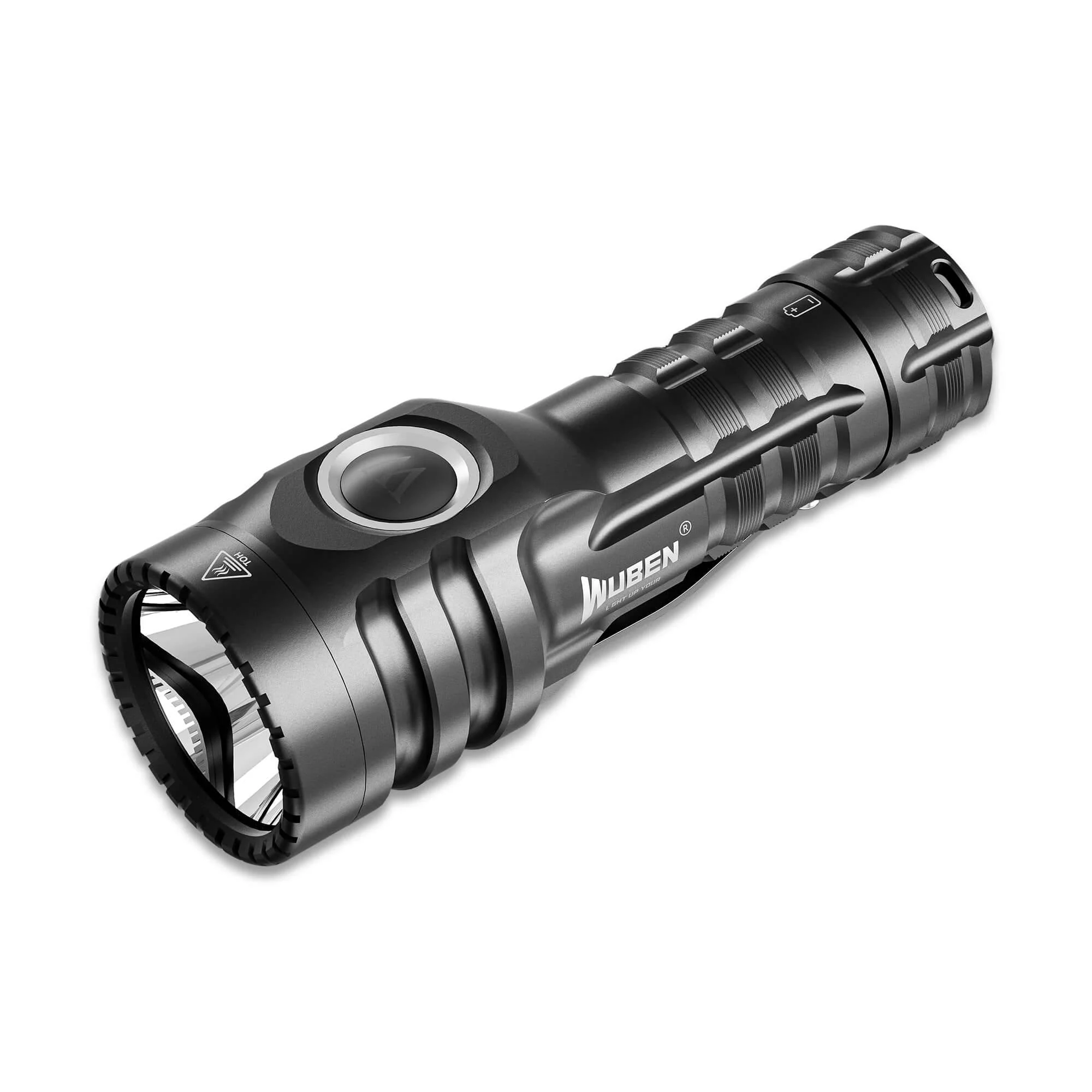 E6 Small Steel Cannon Strong Flashlight - 900 Lumen - Image 6
