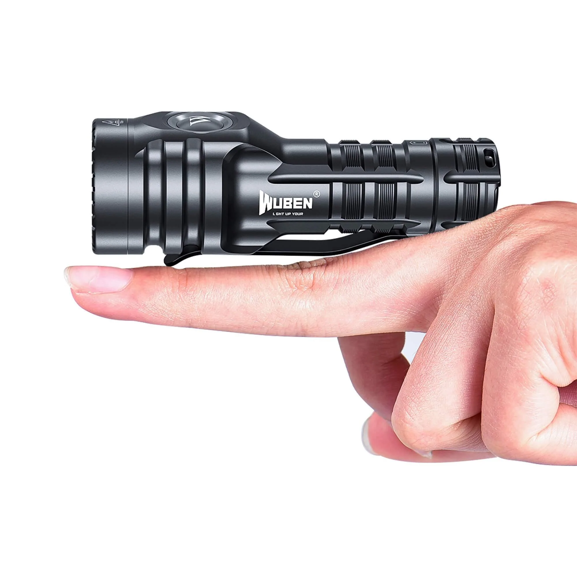 E6 Small Steel Cannon Strong Flashlight - 900 Lumen - Image 7