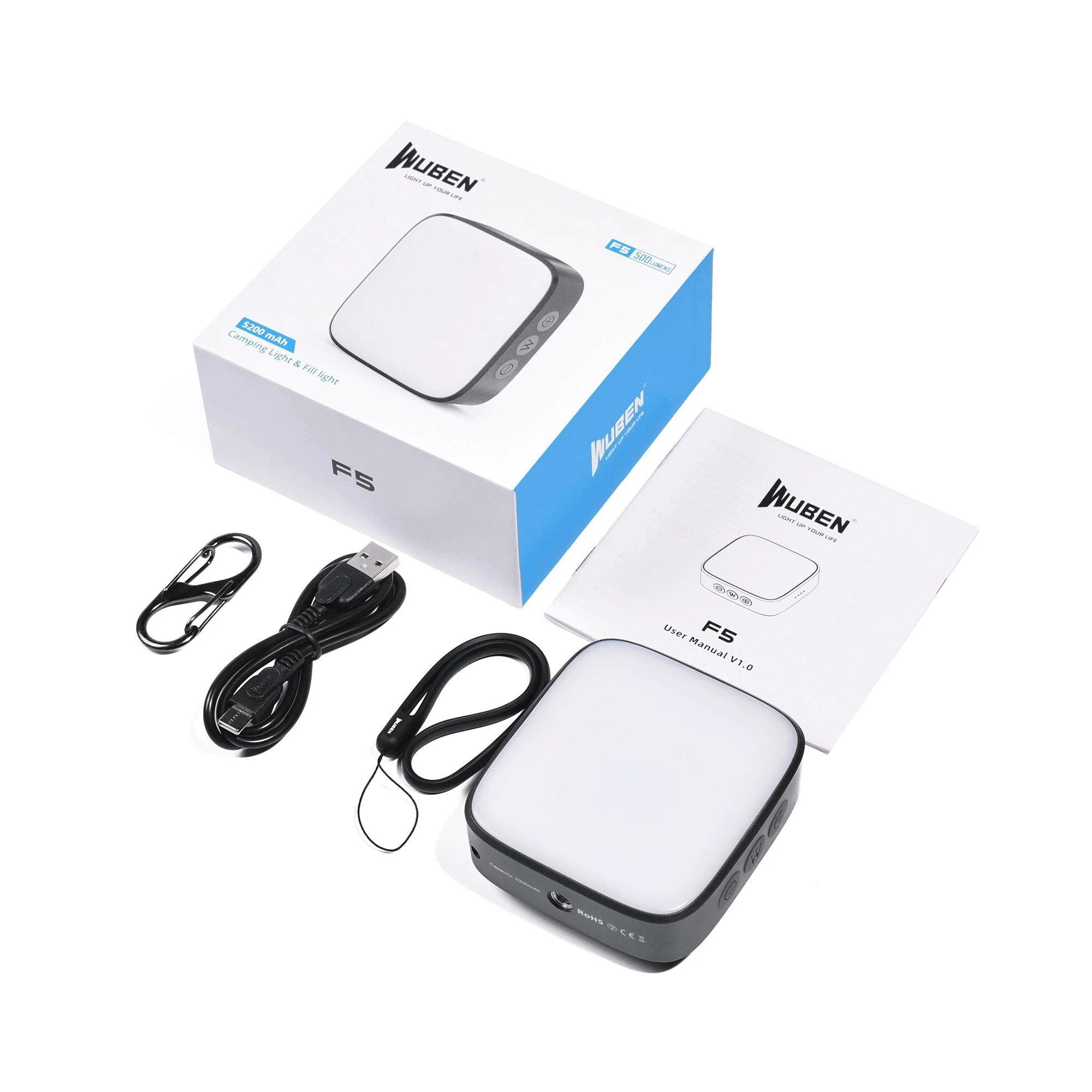 WUBEN F5 Rechargeable Power Bank Camping & Tent LED Light - Image 10