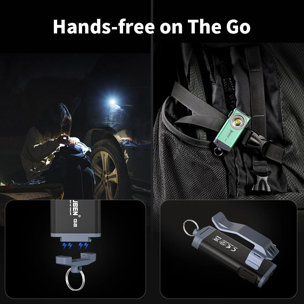 WUBEN G2 Multi-functional Mini EDC LED Keychain Pocket Flashlight - Image 10