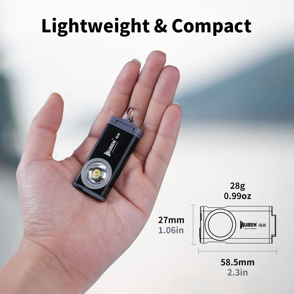 WUBEN G2 Multi-functional Mini EDC LED Keychain Pocket Flashlight - Image 11