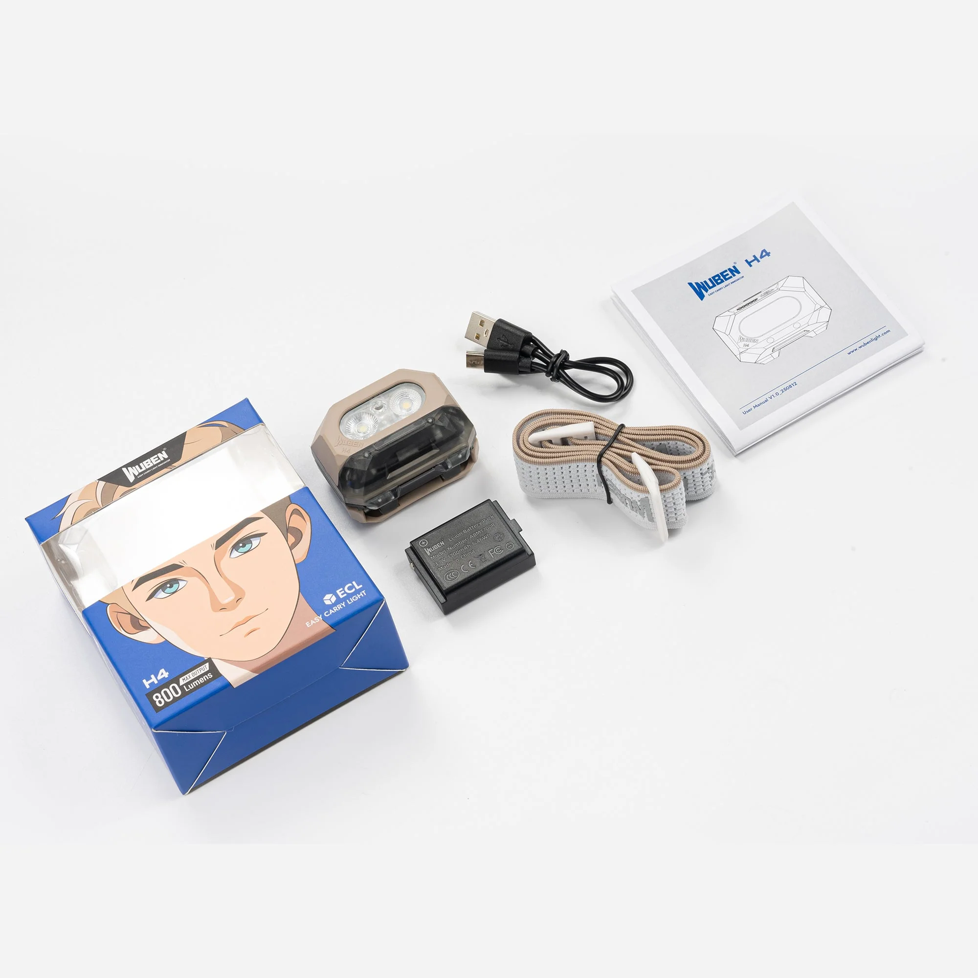 Wuben H4 Multi-function Lighting Rechargeable Hunting LED Headlamp - Image 11