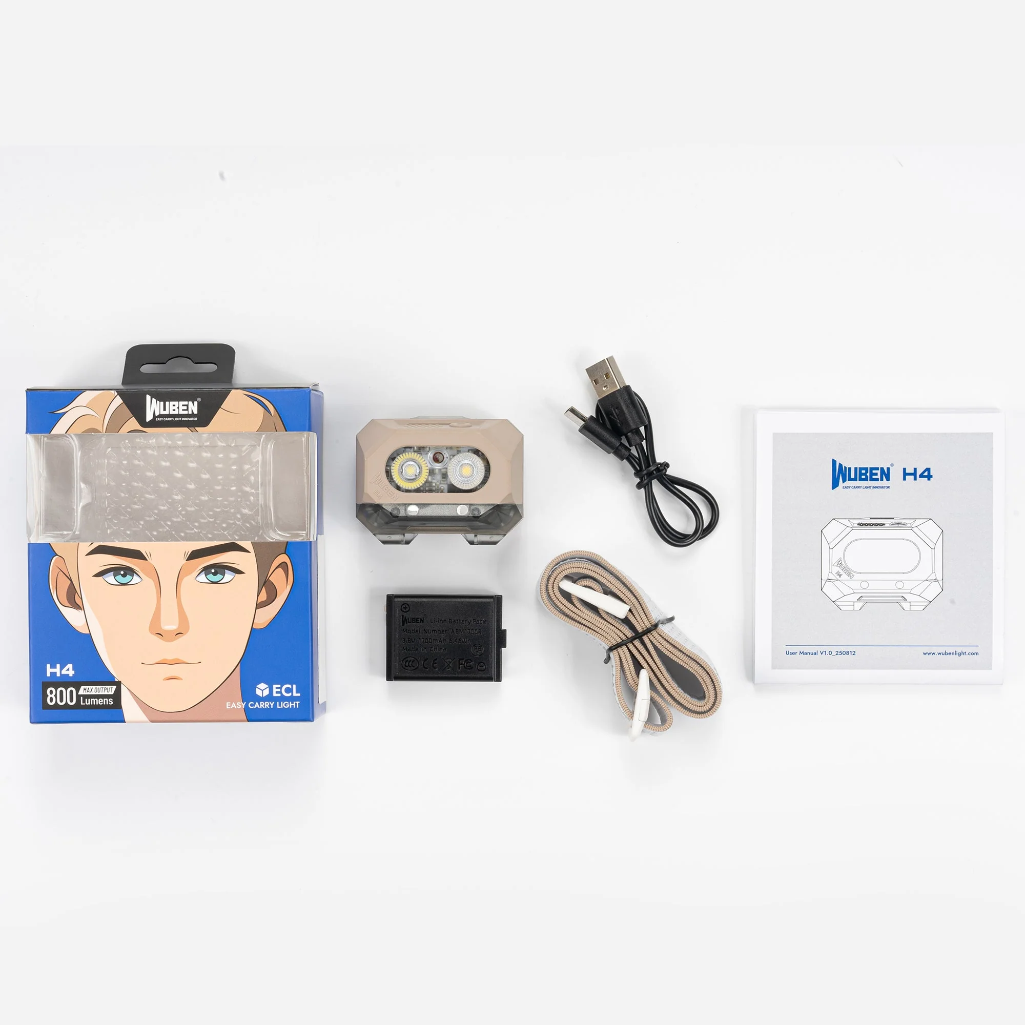 Wuben H4 Multi-function Lighting Rechargeable Hunting LED Headlamp - Image 12