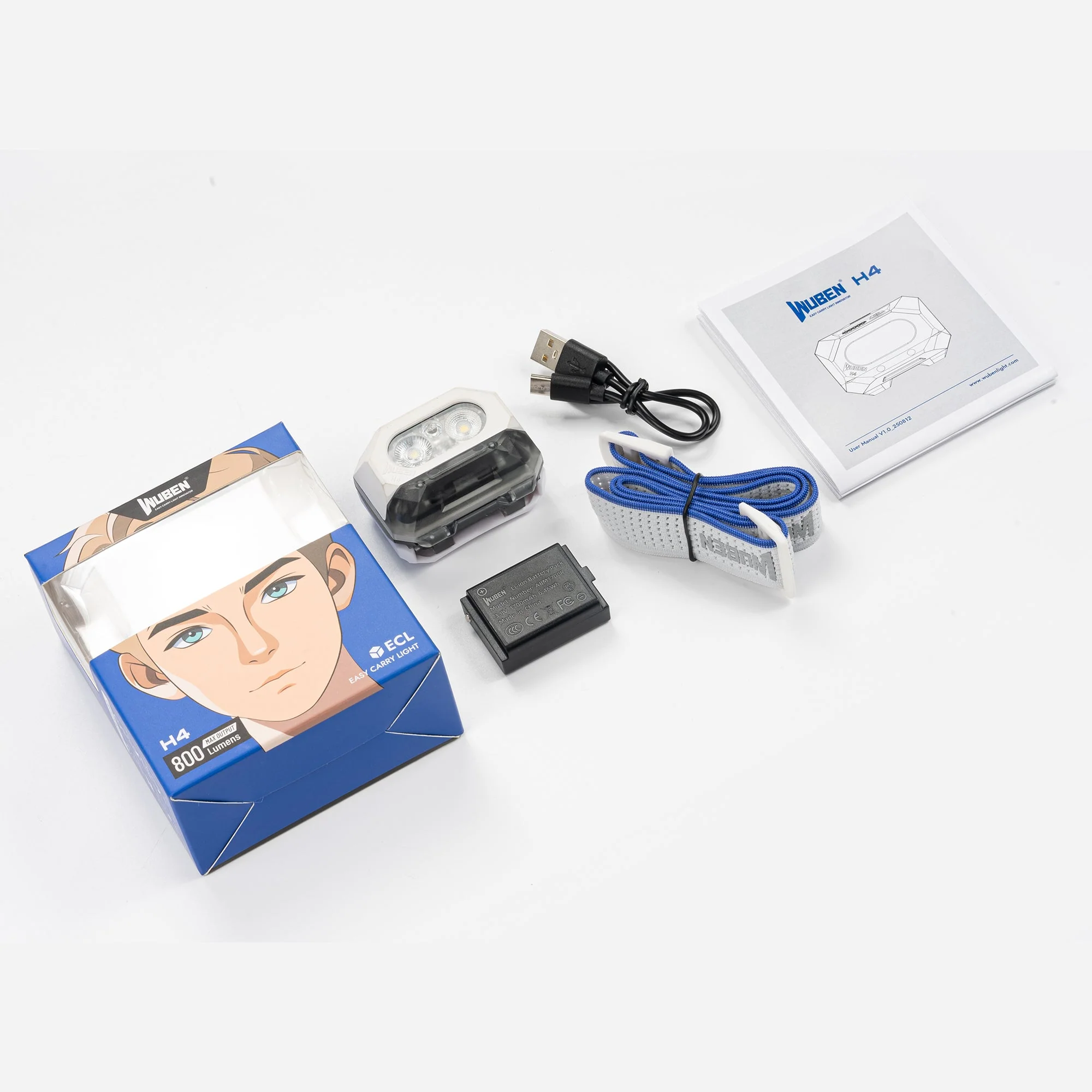 Wuben H4 Multi-function Lighting Rechargeable Hunting LED Headlamp - Image 20