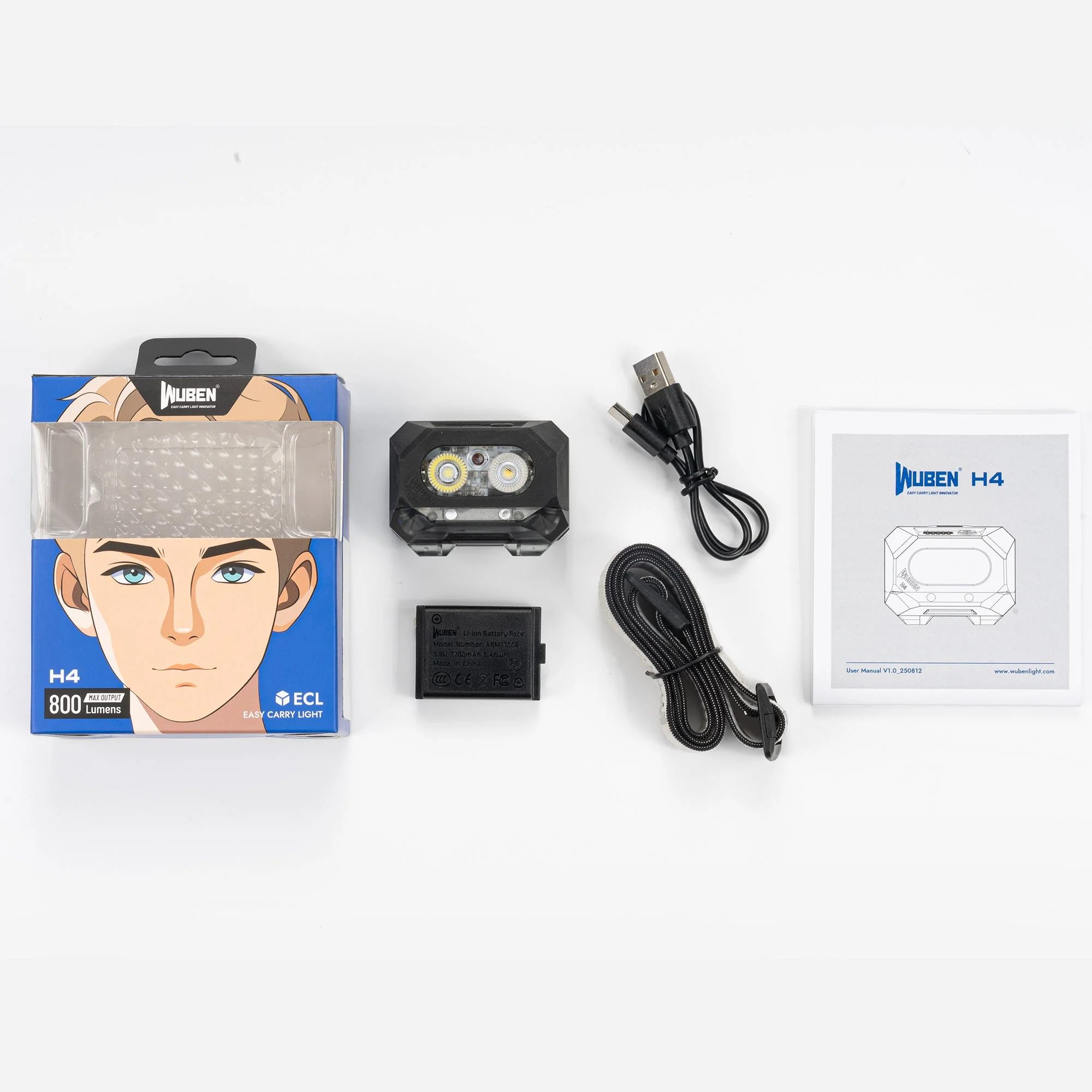 Wuben H4 Multi-function Lighting Rechargeable Hunting LED Headlamp - Image 29