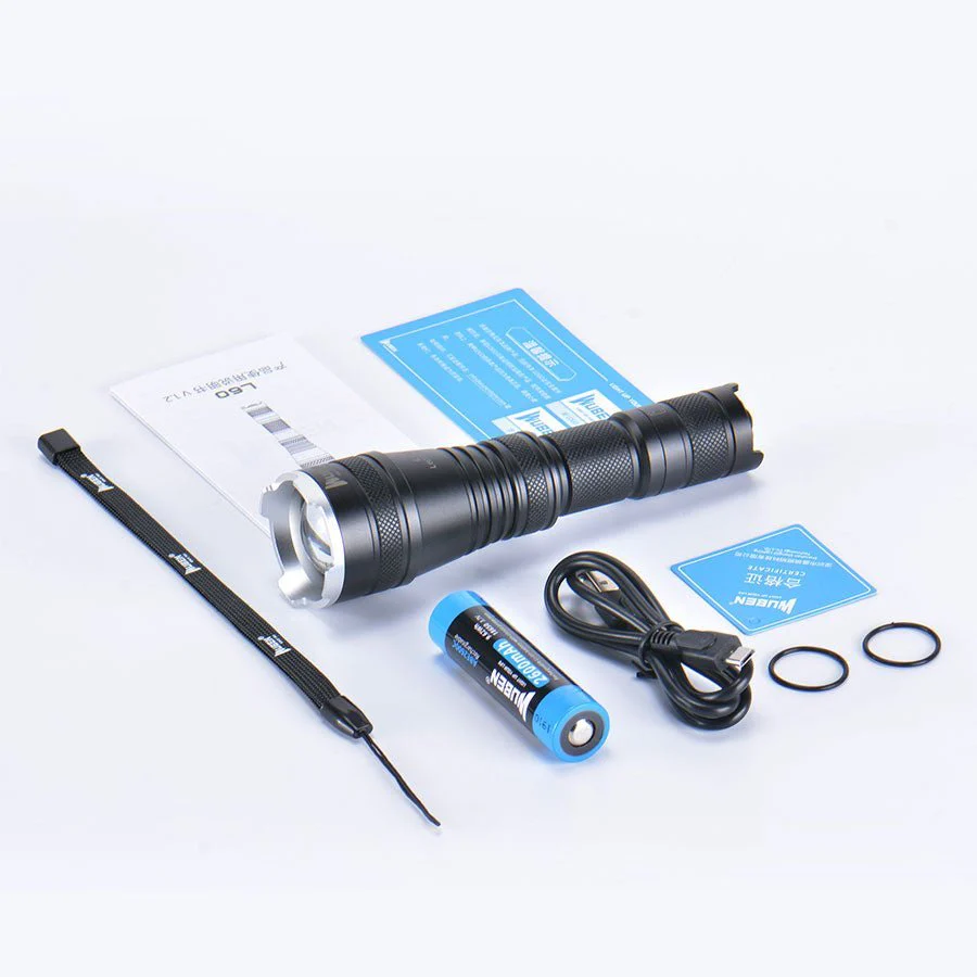 WUBEN L60 Zoomable LED Self Defense Hunting Flashlight - 1200 Lumens - Image 14