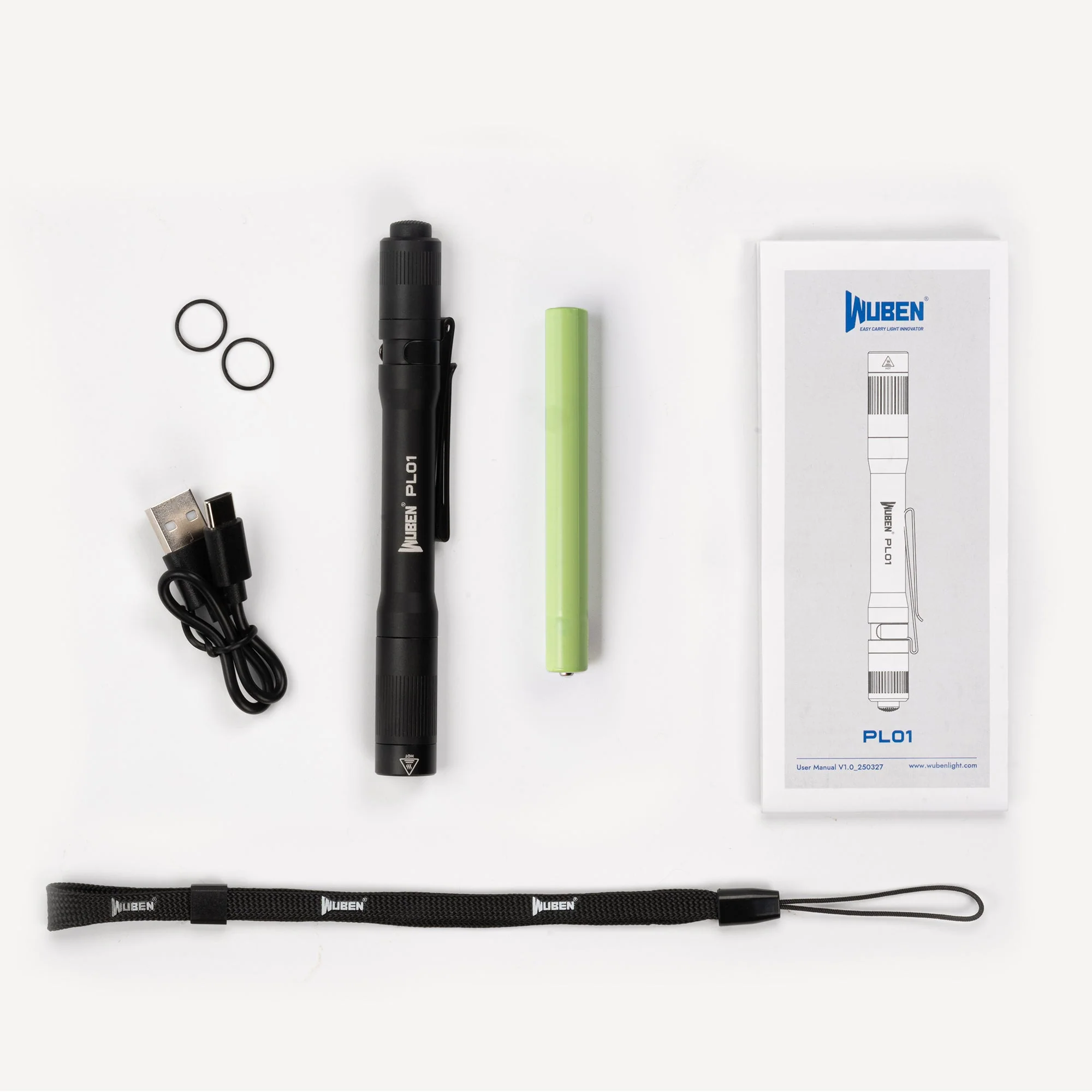 WUBEN PL01 Featherlight Rechargeable Waterproof Tactical EDC Pen Flashlight - Image 15