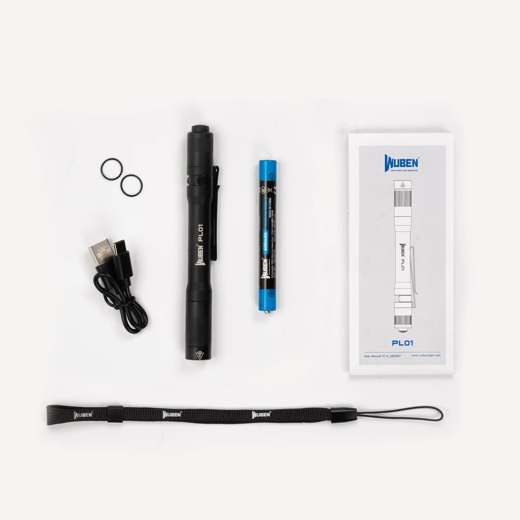 WUBEN PL01 Featherlight Rechargeable Waterproof Tactical EDC Pen Flashlight - Image 16