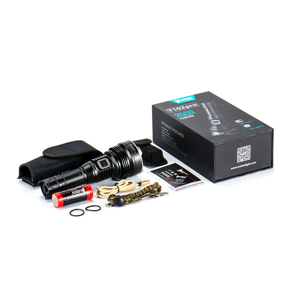 T102 Professional Tactical Flashlight - 3500 lumens - Image 9