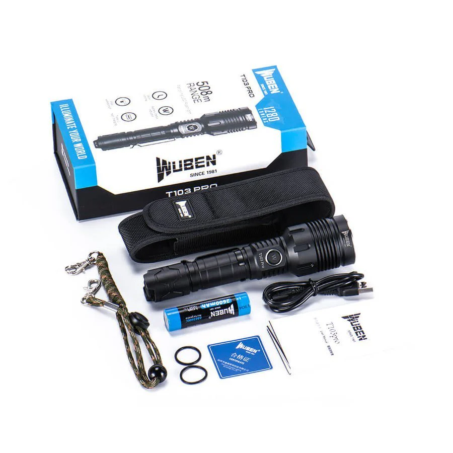 T103 Pro Tactical Flashlight - 1280 lumens - Image 9