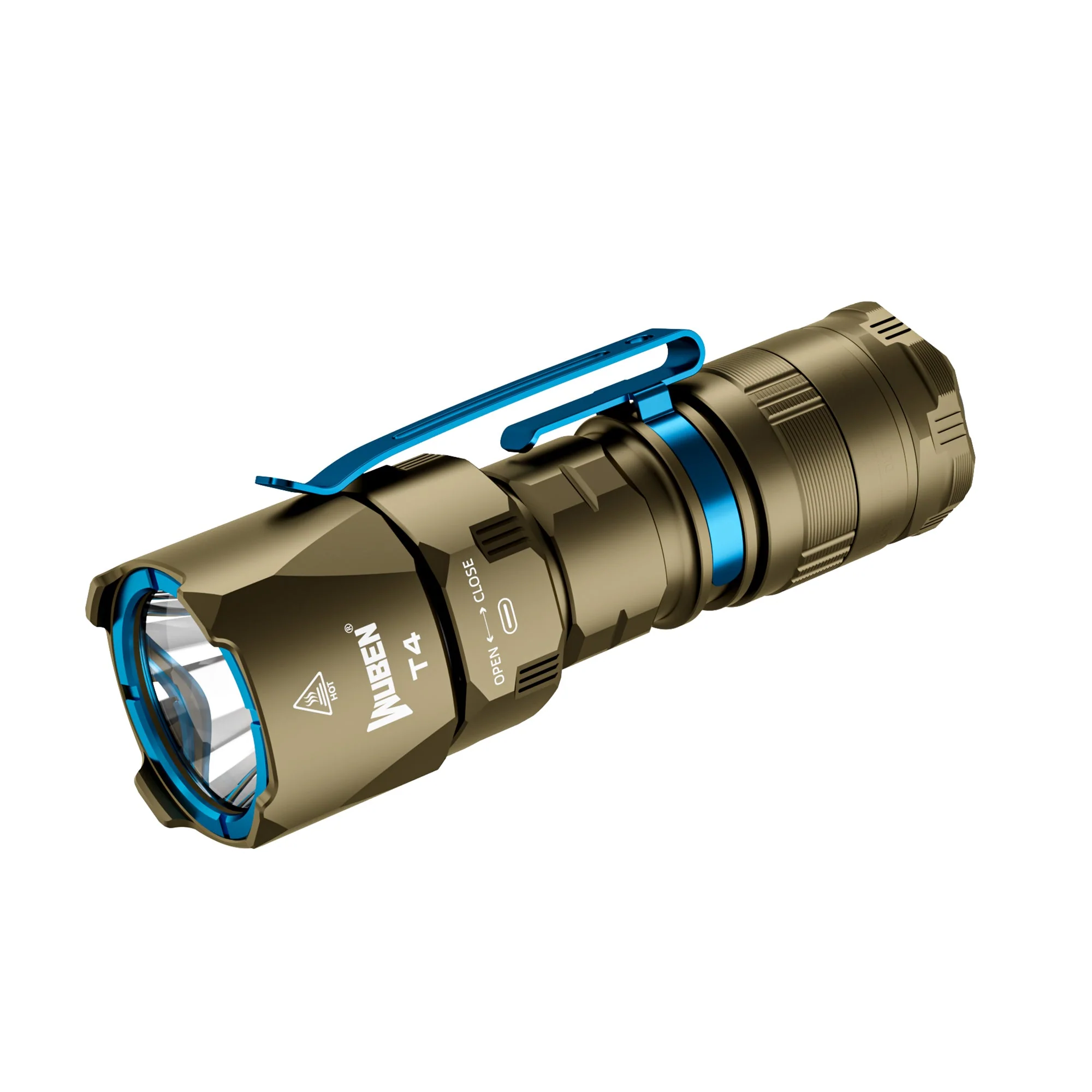 Wuben T4 Portable Tactical EDC Rechargeable Flashlight - 850 Lumens