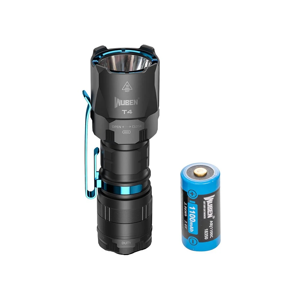 Wuben T4 Portable Tactical EDC Rechargeable Flashlight - 850 Lumens - Image 14