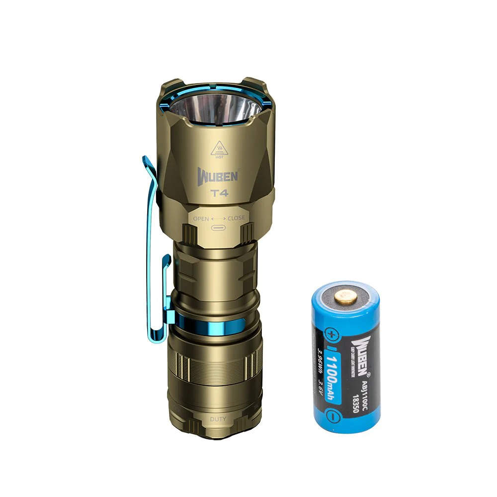 Wuben T4 Portable Tactical EDC Rechargeable Flashlight - 850 Lumens - Image 6