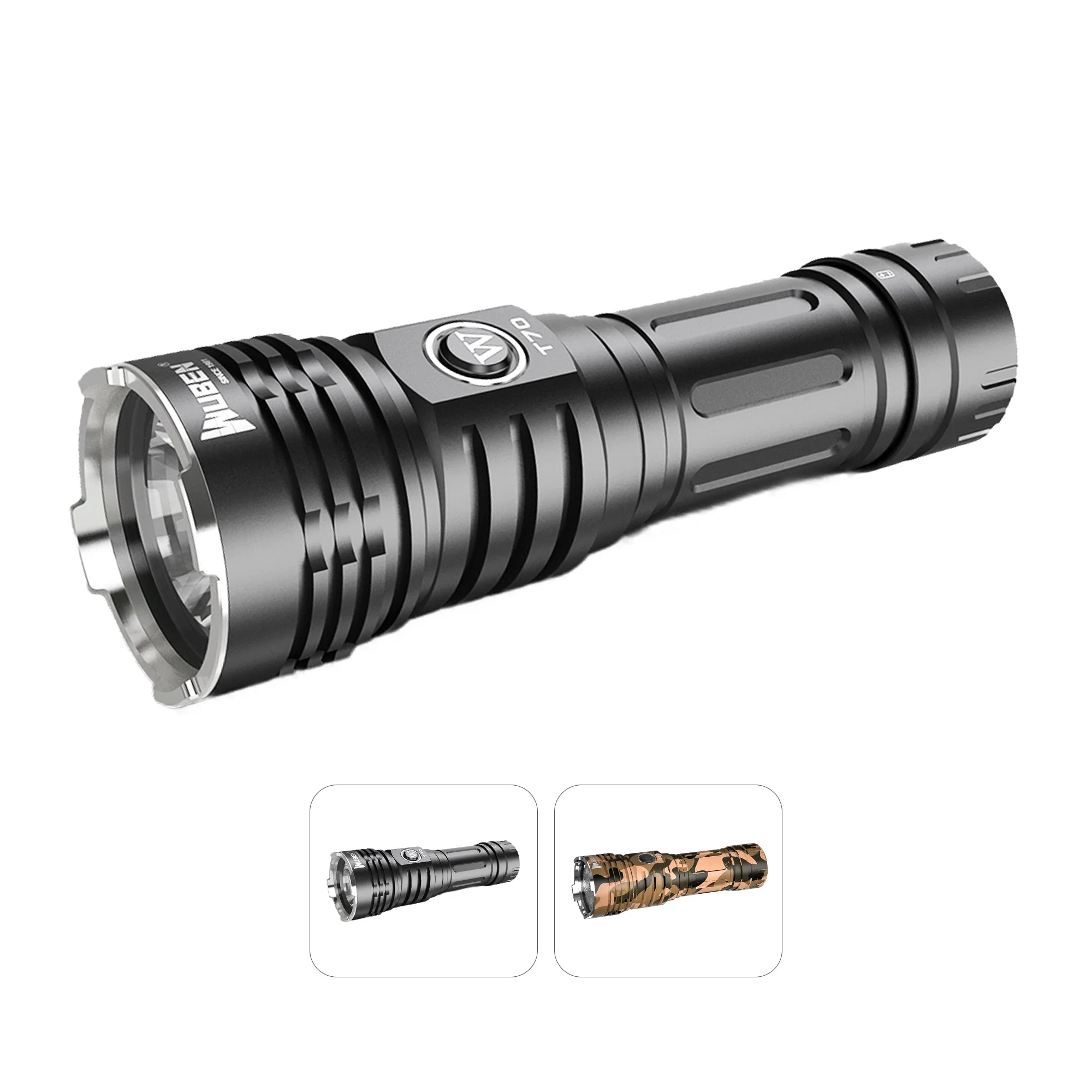 WUBEN T70 Camo Rechargeable Tactical Flashlight - 4200 Lumens - Image 3
