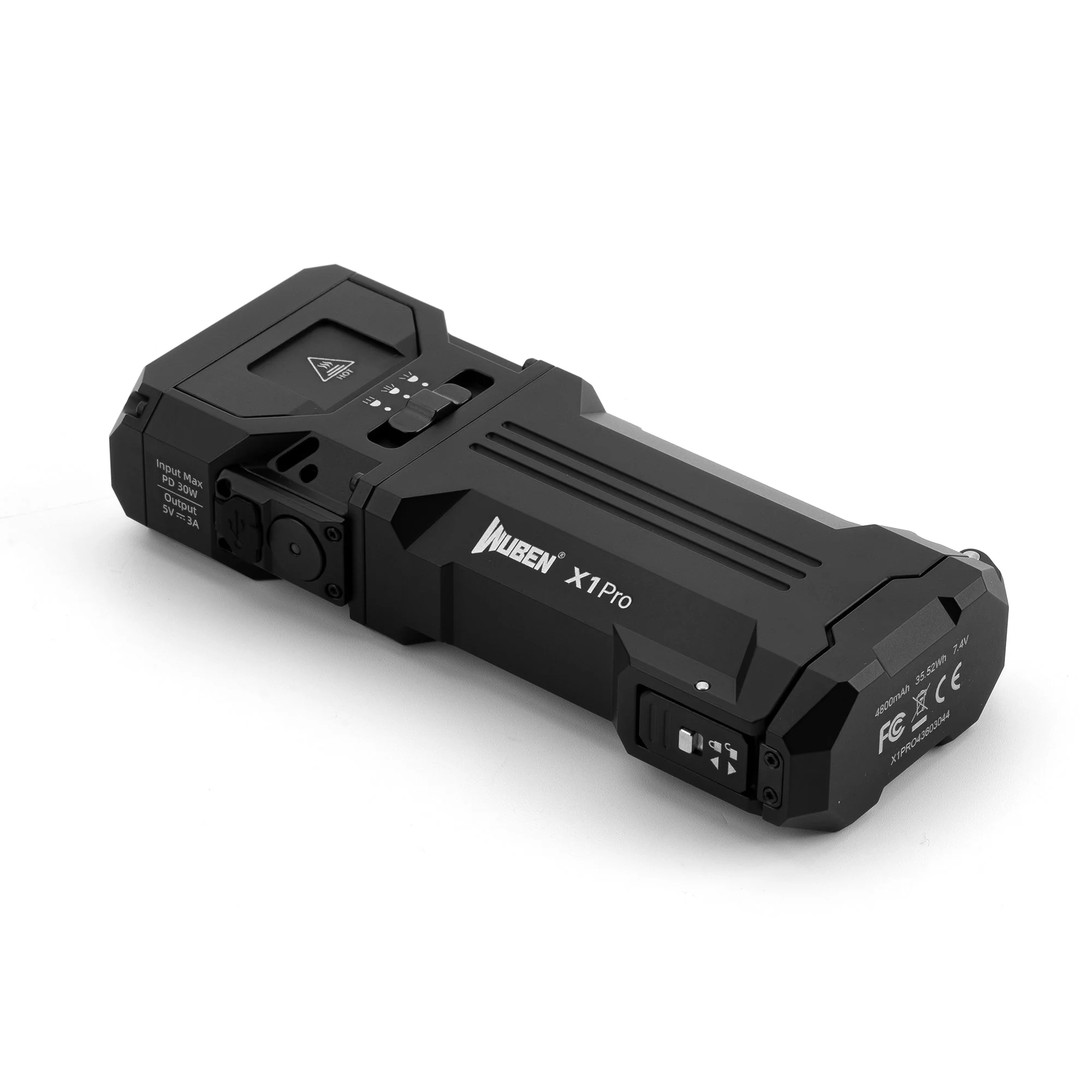 Wuben X1Pro 12300 Lumens Rechargeable EDC Flashlight with Power Bank & Clip - Image 16