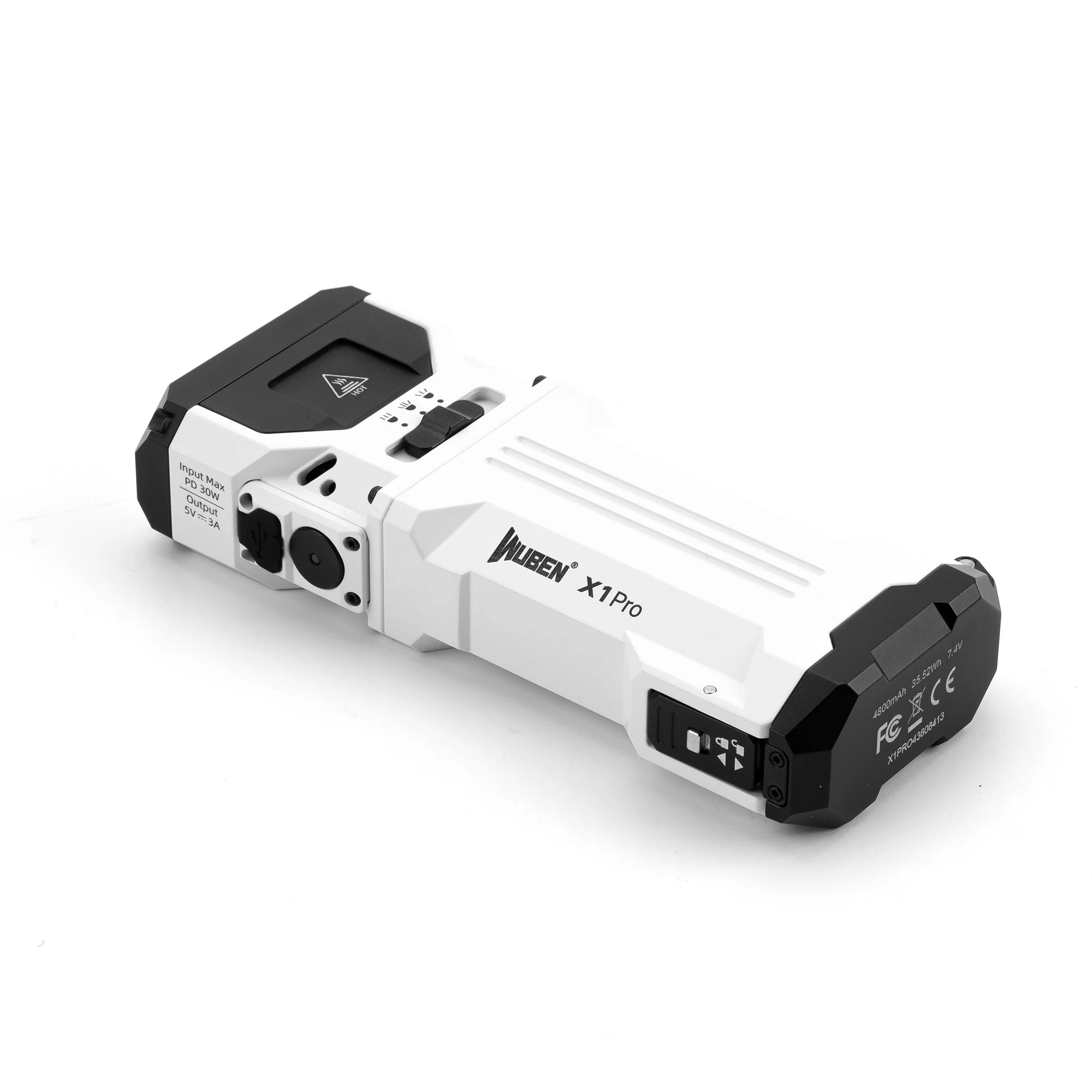 Wuben X1Pro 12300 Lumens Rechargeable EDC Flashlight with Power Bank & Clip - Image 7