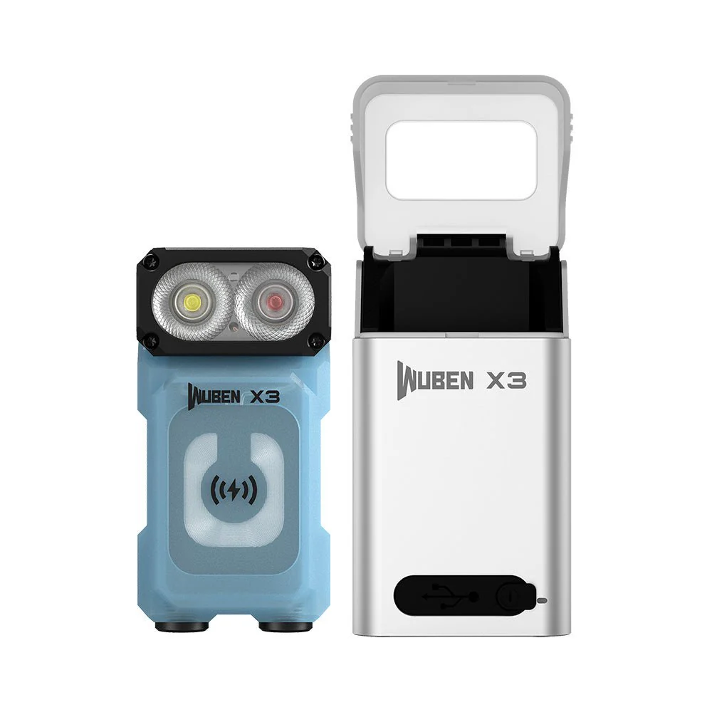 WUBEN Lightok X3 Owl Compact Rechargeable EDC Flashlight(Red and white light) - Image 10