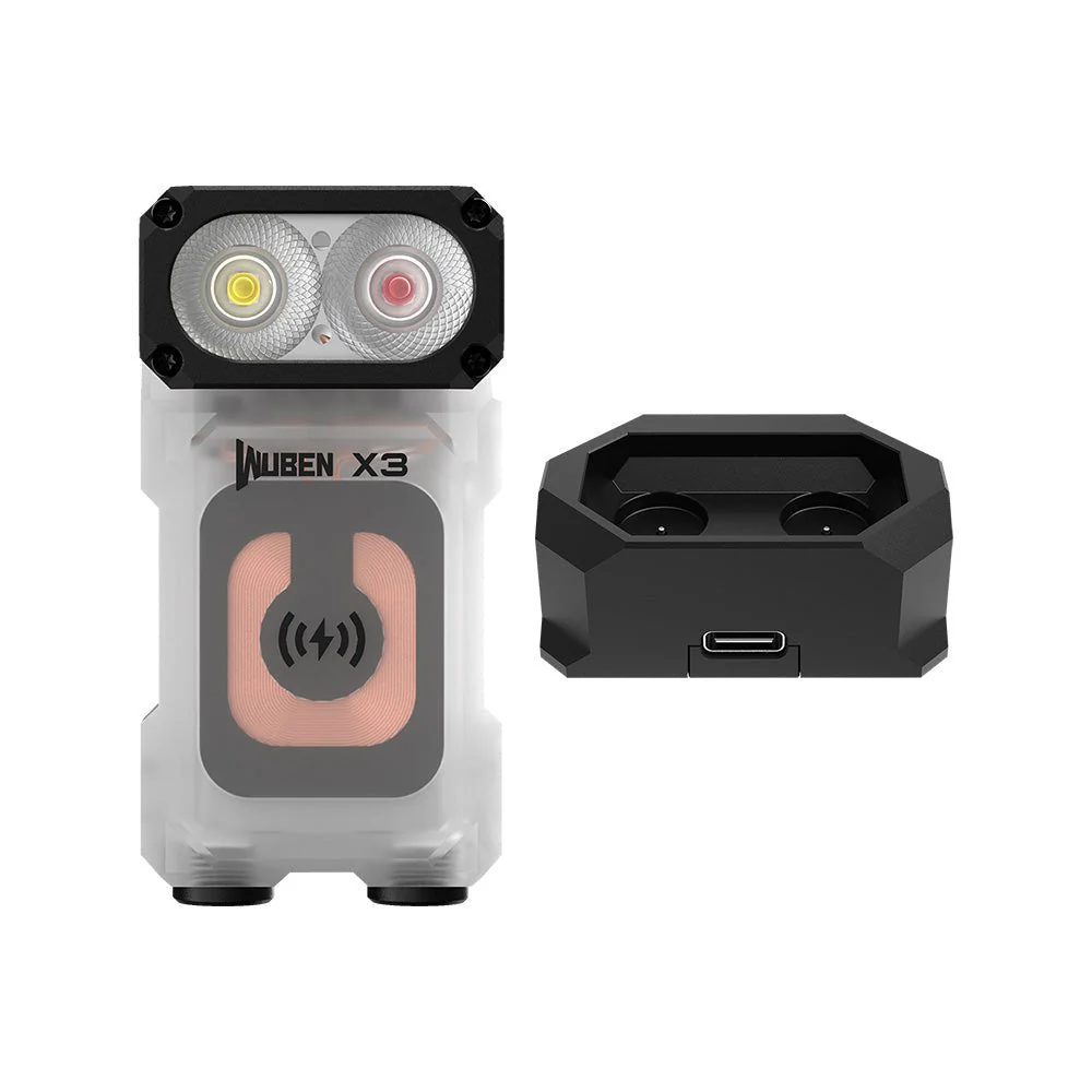 WUBEN Lightok X3 Owl Compact Rechargeable EDC Flashlight(Red and white light) - Image 6